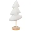 Image de Sapin De Noël En Bois Et Tissu Écru H. 35 Cm - Feeric Lights & Christmas