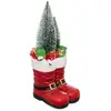 Image de Botte Pète Noël Avec Sapin En Résine 54cm - Feeric Lights & Christmas