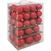 Image de Boules De Noël Colorama De Noël Lot De 60 En Plastique Recyclé Rouge - Feeric Lights & Christmas