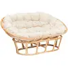 Image de Banquette Seram Mamasan 2 Places Rotin Blanc - Atmosphera