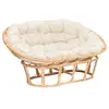Image de Banquette seram mamasan 2 places rotin blanc SERAM