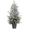 Image de Sapin de Noël Neige Artificielle 100cm Floqué - Feeric Lights & Christmas