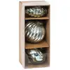 Image de Boules De Noël Refuge Lot De 3 En Verre D8cm - Feeric Lights & Christmas