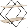 Image de Etagère Nena en bois 48x48cm - Atmosphera Créateur dintérieur