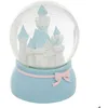 Image de Boule à neige Château en résine & verre D10cm bleu - Atmosphera createur dinterieur