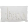 Image de Coussin rectangulaire Lili en gaze de coton 50x30cm blanc - Atmosphera Créateur dintérieur