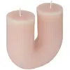 Image de Bougie En U "demi" H12cm Rose - Atmosphera Créateur D'intérieur