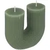 Image de Bougie En U Demi H12cm Vert Céladon - Atmosphera