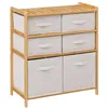 Image de Meuble étagère avec 6 paniers Tidy box bambou - 5 five simply smart