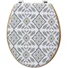 Image de Abattant WC - Assise Bois et Couvercle à Motifs - Tendance - Hapache