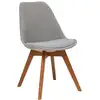 Image de Chaise baya en hêtre 48x55cm gris BAYA