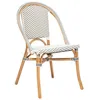 Image de Chaise dintérieur Trecia en rotin 48x56cm blanc - Atmosphera Créateur dintérieur