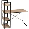 Image de Bureau Avec Étagères Aliaj Effet Chêne Naturel - 5five