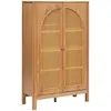 Image de Armoire 2 Portes Tiria En Placage Frêne 92x40cm - Atmosphera