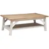 Image de Table Basse Olbia En Acacia 120x70cm Blanc - Atmosphera