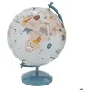 Image de Globe enfant D.20cm base métal bleu