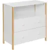 Image de Commode Kima En Bois 85x40cm Blanc - Atmosphera