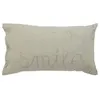 Image de Coussin rectangulaire Lili en gaze de coton 50x30cm vert - Atmosphera Créateur dintérieur