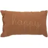 Image de Coussin Rectangulaire Lili En Gaze De Coton 50x30cm Marron - Atmosphera