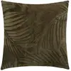 Image de Coussin Zoa En Flanelle 40x40cm Vert Kaki - Atmosphera