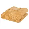 Image de Plaid zoa en flanelle 230x180cm jaune ocre ZOA