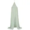 Image de Ciel de lit Lili en gaze de coton H 250cm vert - Atmosphera Créateur dintérieur
