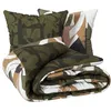 Image de Parure de lit imprimée Arik en coton 260x240cm vert kaki - Atmosphera Créateur dintérieur