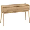 Image de Console 2 Tiroirs Effet Chêne Naturel Abana - 5five