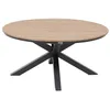 Image de Table de jardin Oriengo acacia & graphite 4 places en aluminium traité époxy - Hespéride