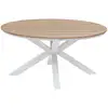 Image de Table De Jardin Oriengo Acacia Blanc 4 Places En Aluminium Traité Époxy - Hespéride