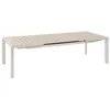 Image de Table de jardin extensible 10 places aluminium traité époxy EVASION lin et argile - Hespéride