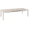Image de Table de jardin extensible rectangulaire évasion en aluminium lin et argile traité époxy 10 places EVASION