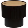 Image de Table À Café Enola En Placage Frêne D38.5cm Noir - Atmosphera