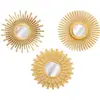 Image de Lot De 3 Miroirs Amed D25cm Or - Atmosphera