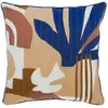 Image de Coussin Imprimé "soleya" 40x40cm Bleu Indigo - Atmosphera