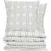 Image de Parure De Lit Kain Coton Blanc/noir 240x220cm - Atmosphera Créateur D'intérieur