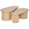 Image de Lot De 2 Tables Basses Soleya L95/99.5cm Beige - Atmosphera