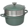 Image de Cuiseur Vapeur D24cm Fonte D'aluminium Vert - 5five