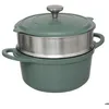 Image de Cuiseur vapeur D24cm fonte daluminium vert - 5 five simply smart