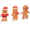 Image de Lot De 3 Santons Pour Village Pain D'épice H.5cm - Feeric Lights & Christmas