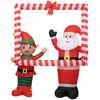 Image de Cadre Père Noël Et Lutin Gonflable H.180cm - Atmosphera