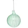 Image de Boule De Noël En Verre 80mm Strie Vert - Atmosphera Créateur D'intérieur