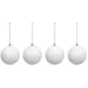 Image de Lot De 8 Boules Neige D.8cm Polystyrène Blanc - Atmosphera Créateur D'intérieur