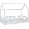 Image de Lit cabane enfant Bosco blanc 90x190cm - Atmosphera Créateur dintérieur