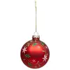 Image de Boule Couronne Houx 8cm Verre - Feeric Lights & Christmas