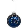Image de Bdn Verre 100mm Bch Paill Bleu - Feeric Lights & Christmas