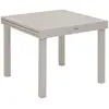 Image de Table De Jardin Extensible Piazza Argile 8 Places En Aluminium Traité En Epoxy - Hespéride