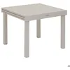 Image de Table de jardin extensible Piazza argile 8 places en aluminium traité en epoxy - Hespéride