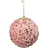 Image de Boule De Noël Rose Sequin 120mm - Atmosphera Créateur D'intérieur