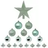 Image de Kit De 18 Boules De Noël Vert Amande - Atmosphera